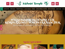 Tablet Screenshot of mehnditemple.com